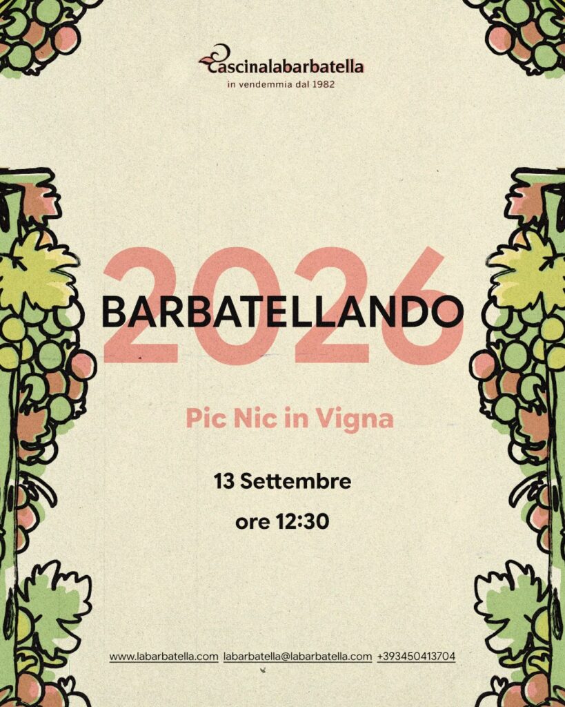 La locandina dell'evento pic nic in vigna di settembre 2026, copertina