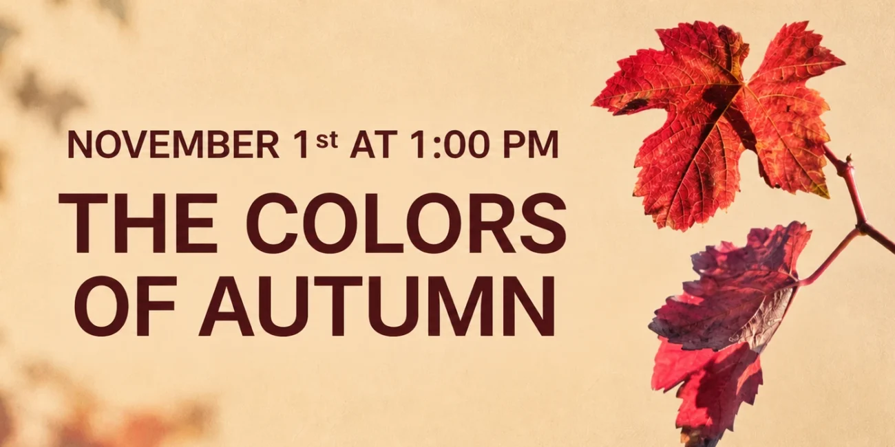 The colors of th Autumn event's cover